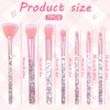7 PCS Glitter Crystal Makeup Brush, Brush Set Make up