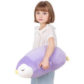 FFxiong 22" Large Penguin Stuffed Animal Plush Toy Cute Soft Body Pillow Plushies Doll Children Room Decoration Gift for Kids Girl Boy Birthday Valentines