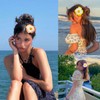 Flower Hair Clips for Women, 6Pcs Plumeria Claw Clips for