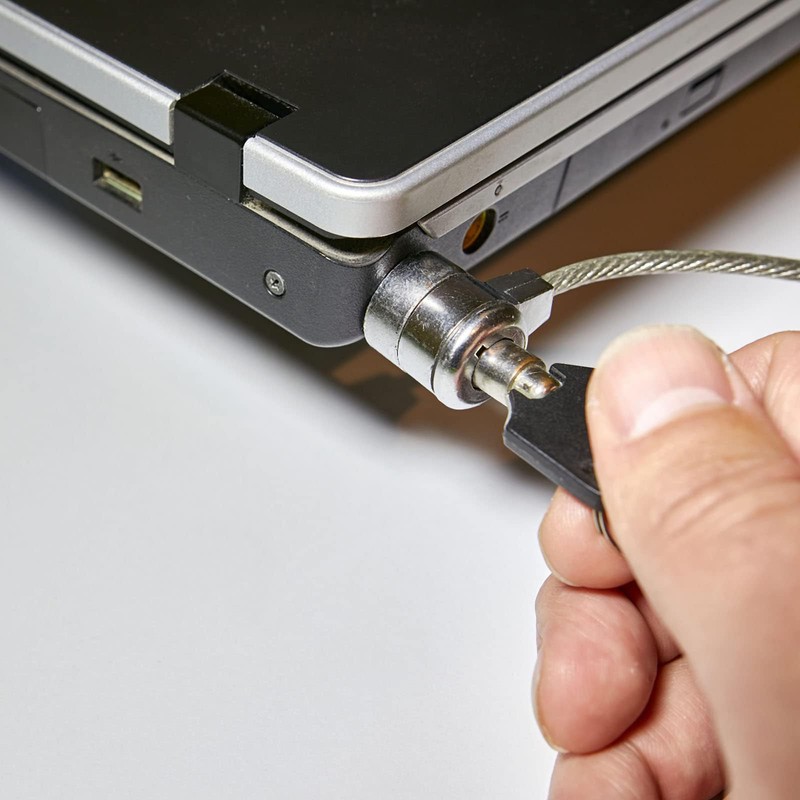 TOP-VIGOR 2Pcs 4 Ft Laptop Cable Lock, 1.2m Security Cables