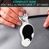 Pocket Magnifying Glass Keychain with Light – Folding Keychain Magnifier