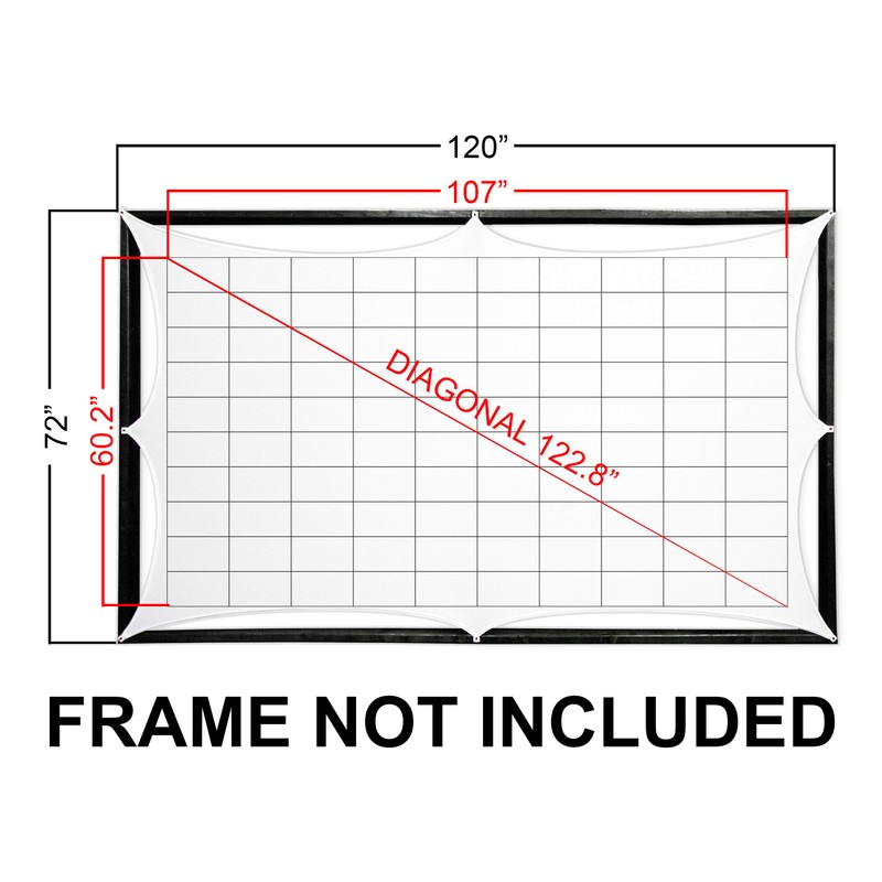 Stretch Projection Screen by Scrim FX - 120" x 72"