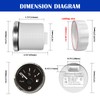 52mm 2" 0-190 ohm Fuel Gauge for Boat 12V/24V Analog