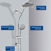UCLIMAA High Pressure Shower Head with Handheld Shower, 26" Adjustable