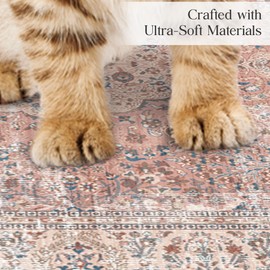 Lovewag Washable Cat Litter Trapper Mat 2 PCs - Keep Litter Off Your Floors, Gentle on Paws, 36x48 Inches Large Size, Waterproof Non-Slip Reusable Compatible with Cat Box (Green Kitty)