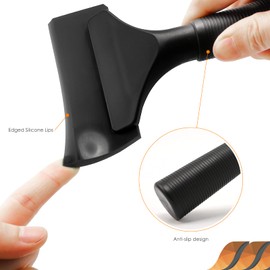 Ehdis Rubber Small Squeegee, Squeegee Blades, Window Squeegee, Shower Squeegee for Car, Window, Shower, Door, Glass - 5 inch, Black