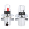 Brass Thermostatic Shower System Hot Cold Water Mixing Temperature Control