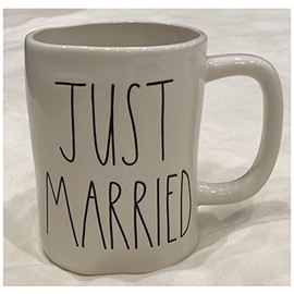 Rae Dunn Artisan Collection By Magenta Dishwasher Safe Mug JUST MARRIED