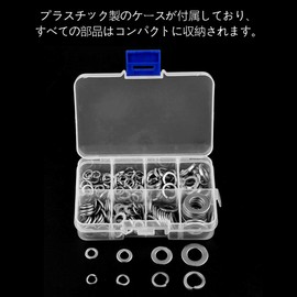 Stainless Steel Washers Spring Washers Spring Washers Stainless Steel Flat Locking Tool Kit 200pcs M5 M6 M8 M10 High Hardness No Deformation Conductive Heat Conductive Wear Resistant Compact