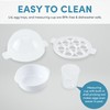 AROMA® Overly Easy Egg Cooker, Steamer, and Electric Egg Poacher
