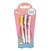 Dorco Shy Simple Eyebrow Razor Fine Hair Shaving 3-Piece Set / 도루코 샤이 심플 눈썹칼 잔털 면도기 3P