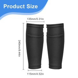 JRYXDS Soccer Shin Guard Socks with Pocket Arms, Football Equipment with Pockets, Compression Calf Sleeves, Children's Football Shin Pads, Football Socks Set for Children, Teenagers, Adults