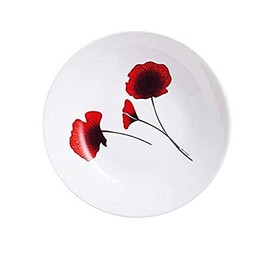 Luminarc Arcopal Bertille Soup Plate, 20cm, Red/White Floral