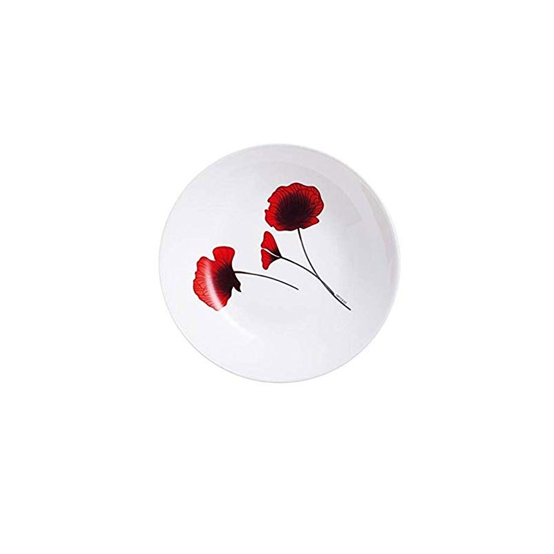 Luminarc Arcopal Bertille Soup Plate, 20cm, Red/White Floral