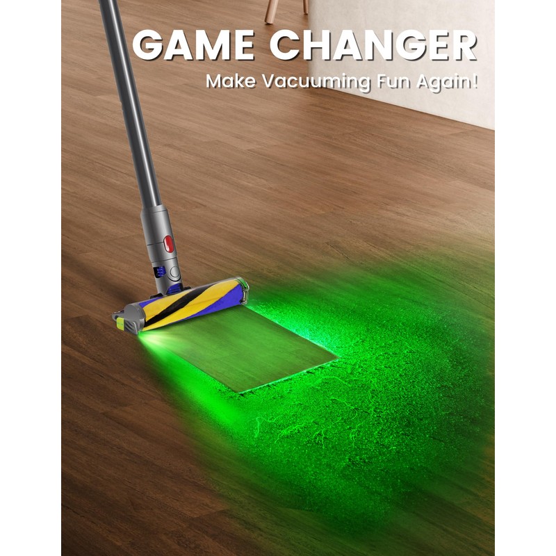 Green Vacuum Light Show All Dust, Vacuum Cleaner Light Attachment