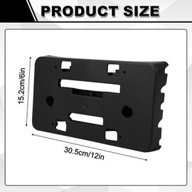 Front License Plate Bracket Compatible with Chevy Malibu 2019-2024, Front Bumper License Plate Holder Mounting Frame, Replacement for GM1068208, 191275716304, 84524301