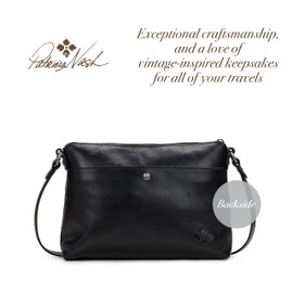 Patricia Nash | Avellino Leather Crossbody Bag | Women's Crossbody Purse | Leather Crossbody, Black