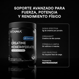 Creatina Monohidratada Creavant® en Polvo Sin Sabor | Alta Pureza | Certificado FST Sport | Apoyo Muscular y Rendimiento Deportivo | 180 Porciones | 6