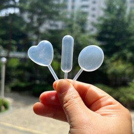 Mini Dropper Liquid Sample Dispenser Containers 3 Shapes 4ml Heart Shape 25ea