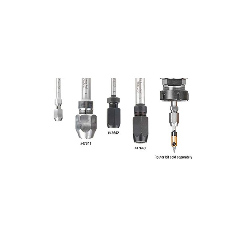 Amana Tool - 47642 Adaptador de extensión CNC de vástago