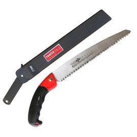 TABOR TOOLS Pruning Saw with Sheath, 10 Inch Hand Saw with Straight Blade and Holster, Suitable for Trimming Tree Branches and Clearing Forest Trails. TTS32A. (10 Inch, Straight Blade)