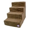Majestic Pet 4 Step Suede Portable Dog Stairs for Small