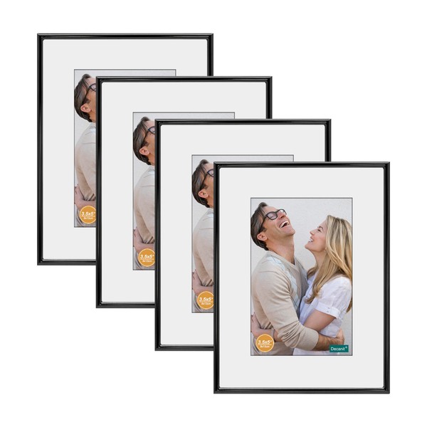 DECANIT 5x7 Picture Frame Metal,Thin Profile Photo Frame 5 by