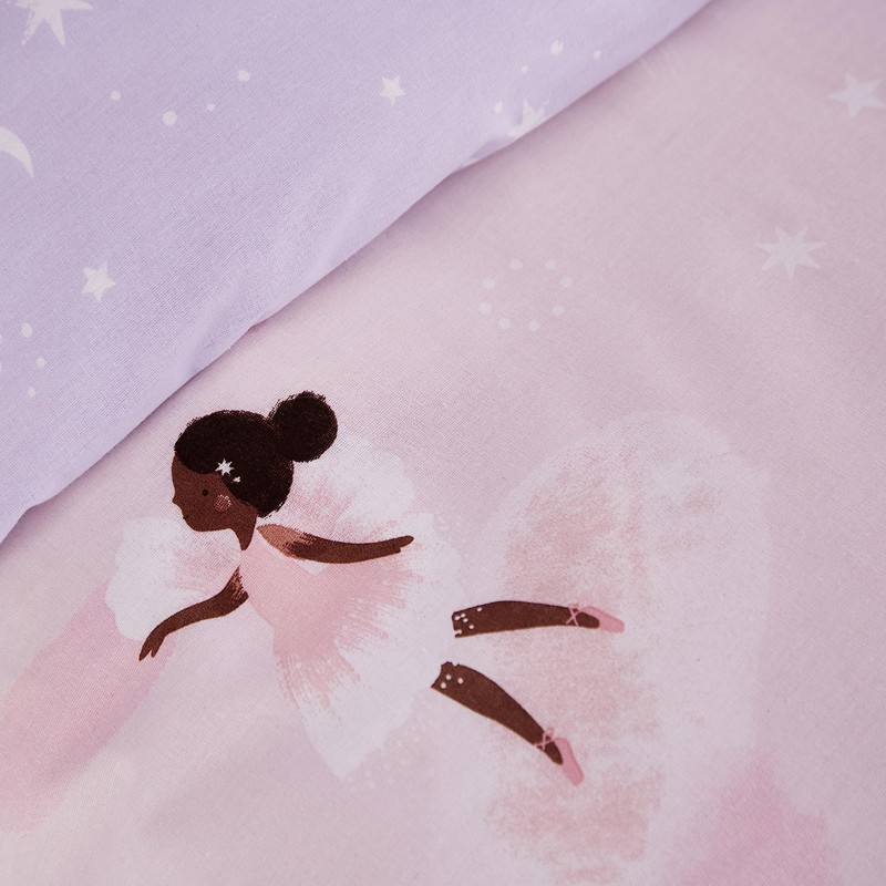 Catherine Lansfield Dancing Fairies Reversible Junior Duvet Cover Set with