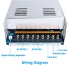 Hosyond 12V 50A 600W Universal Power Supply AC 110V/220V to