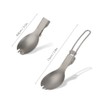 Ti Folding Spork Lightweight Outdoor Dinner Spork Flatware for Travel