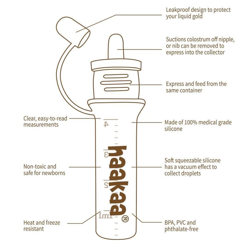 haakaa Colostrum Collector with Storage Case Set, Included 1 pc