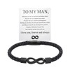 To My Man Bracelets,Husband Present from Wife I Love You