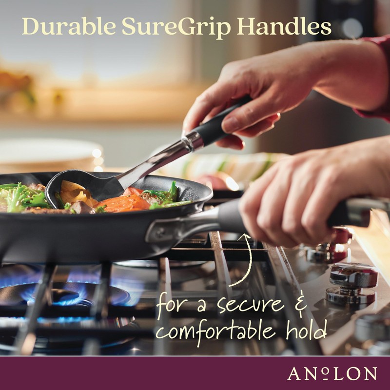 Anolon Advanced Home Hard Anodized Nonstick Frying Pan, 14.5 Inch