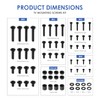 68pcs TV Mounting Screws Kit, M4/M5/M6/M8 VESA Screws, Spacers &