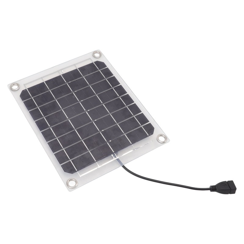 Solar Panel 10W USB Output Transparent Design Double Sided Power
