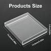 KACCDE CDs Rahmen Vitrine Acryl CDs Display Box Klar Wandhalterung