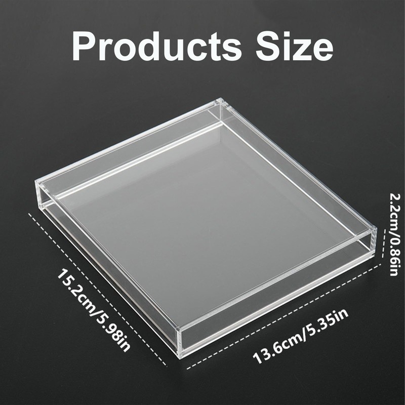 KACCDE CDs Rahmen Vitrine Acryl CDs Display Box Klar Wandhalterung