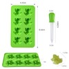 QWEIDHI Mini Frog Silicone Molds(Gel-tipped dropper included), 3D Frog Candy