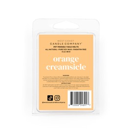Orange Creamsicle | Pet Safe Wax Melts | All Natural Soy | Non-Toxic | Dog Friendly | Vet Approved | Long Lasting Home Fragrance | Pet Odor Eliminator | Clean Burning Wax Cubes | Safe Air Freshener