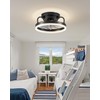 JHSYCH Ceiling Fan with Lights, Low Profile Ceiling Fans with