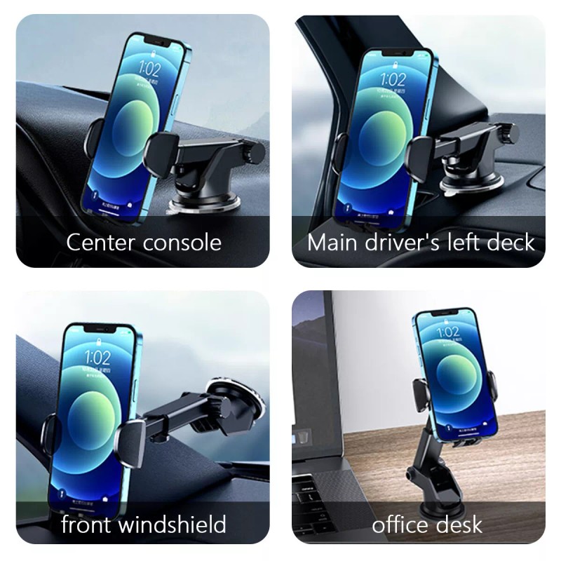 Car Phone Holder Dashboard Windshield Car Mount for iPhone 16