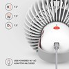 Sharper Image REFRESH 01X Rechargeable Personal Fan, Powerful Airflow, Quiet