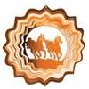 Iron Stop - 6"/15cm COPPER HORSE Steel Garden Wind Spinner-1175-6-3A