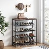 INGIORDAR Shoe Rack Organizer 5 Tier Metal Organizer Shelf with