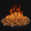 Mr. Fireglass 1/2-Inch Polygon Fire Glass for Fireplace Fire Pit