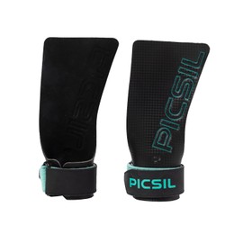 PICSIL Falcon Grips, Tough & Resistant Workout Grips, Hand Grips for Weightlifting & Gymnastics, Made of Soft, Breathable Carbon Fabric, Blocks Rips, Calluses, & Blisters, Unisex (NH, G+)