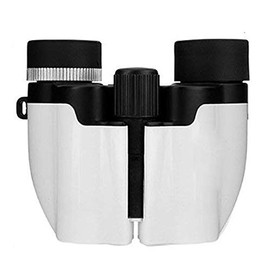 YingStar 10x22 Compact Folding Binoculars Telescope For Adults Kids Football Bird Watching Concerts Travelling Hunting Climbing Hiking Sightseeing - White