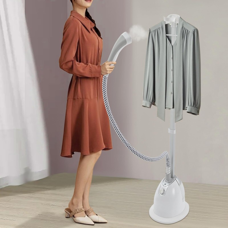 Steamer for Clothes,1350W Professional Garment Steamer with Ironing Board,Standing Steaming