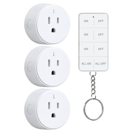 TREEWELL Remote Control Outlet with All On/Off Switch, 200FT Long Range