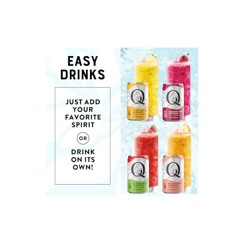 Q MIXERS Refreshers Sparkling Hydration Beverage Variety Pack (8PK) –